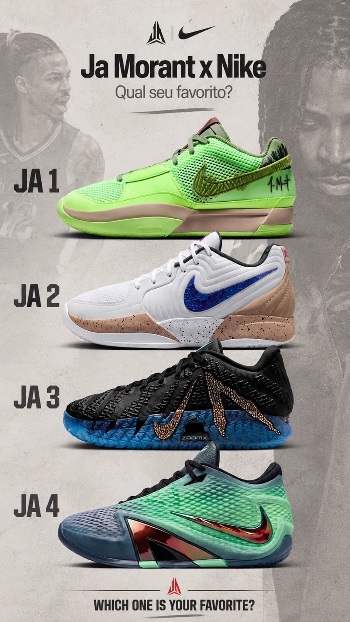 Official images of the Nike Ja 4 “Mission Rise” 🌸 Expected to