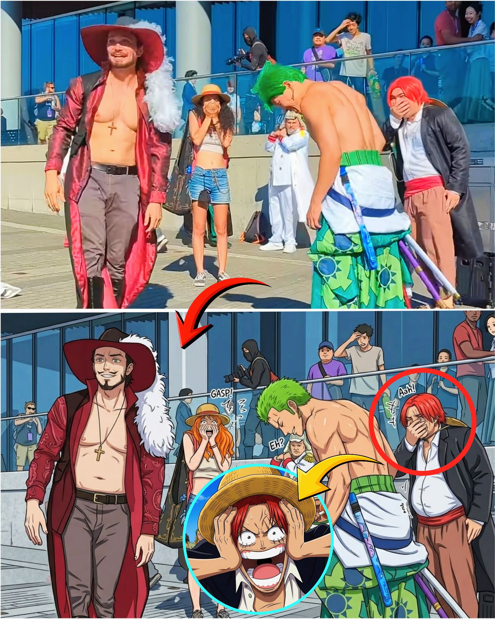 Yoooooo this shot is crazyyyy ＃ルフィ ＃ワンピース #onepieceanime