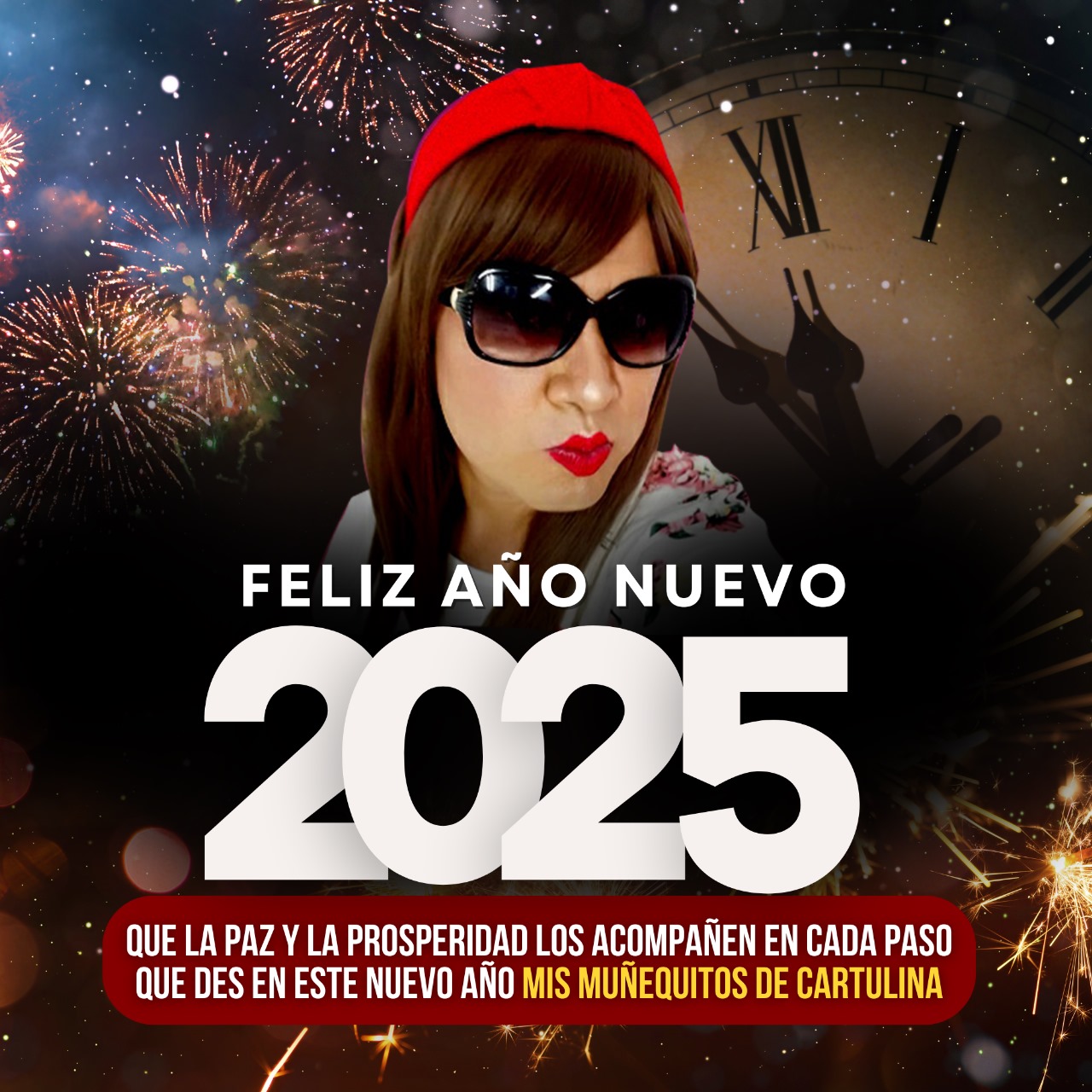 La - ¡Feliz año nuevo mis muñequitos de cartulina! Gracias por ...