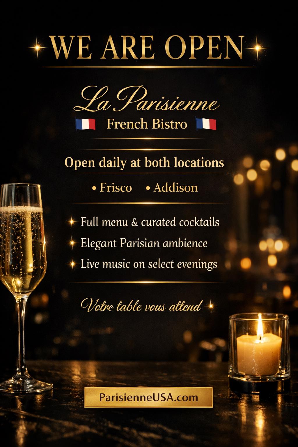 La Parisienne French Bistro-Addison | Dallas TX