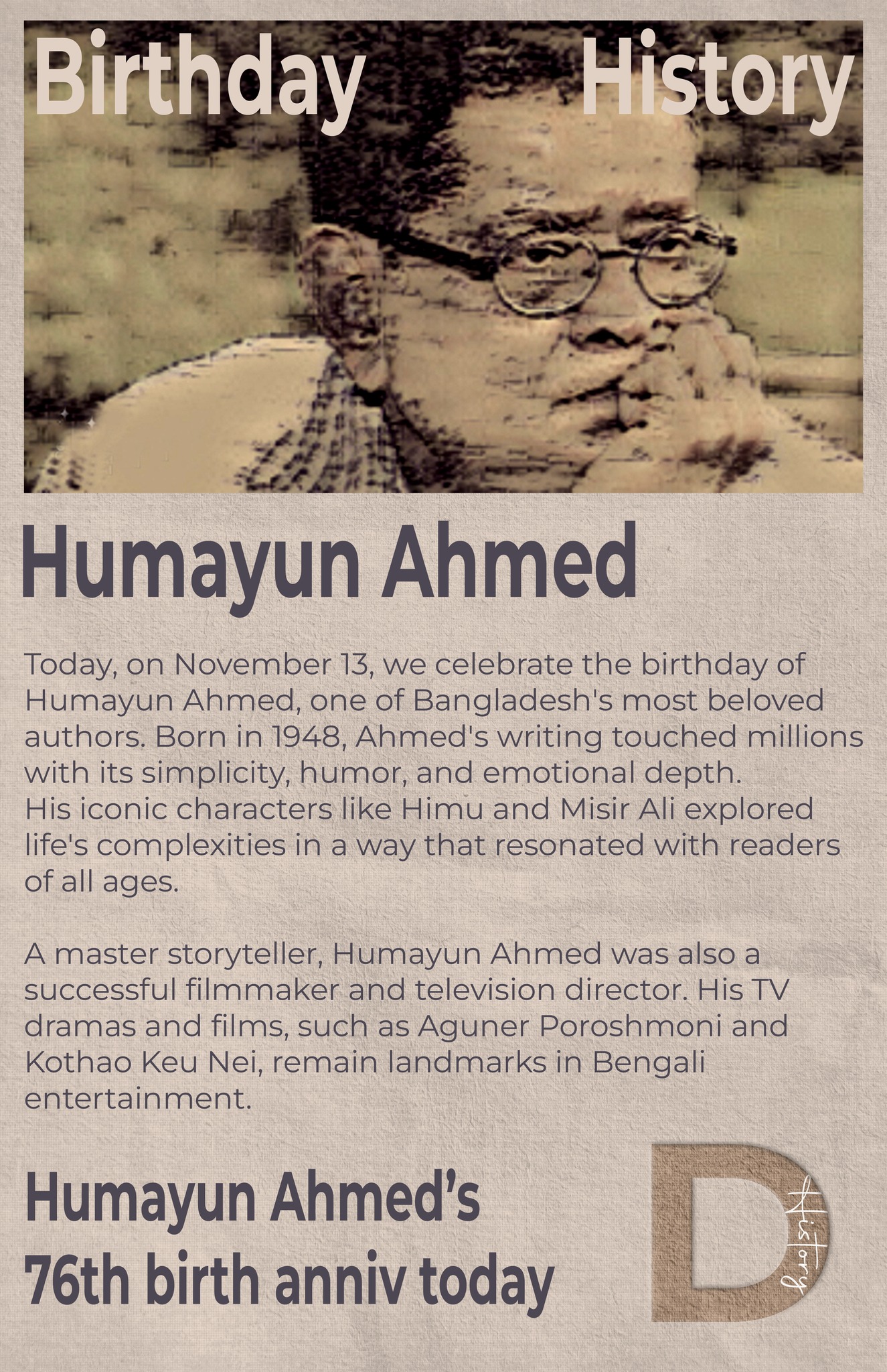 DailyHist - Today marks the birthday of one of Bangladesh's most ...