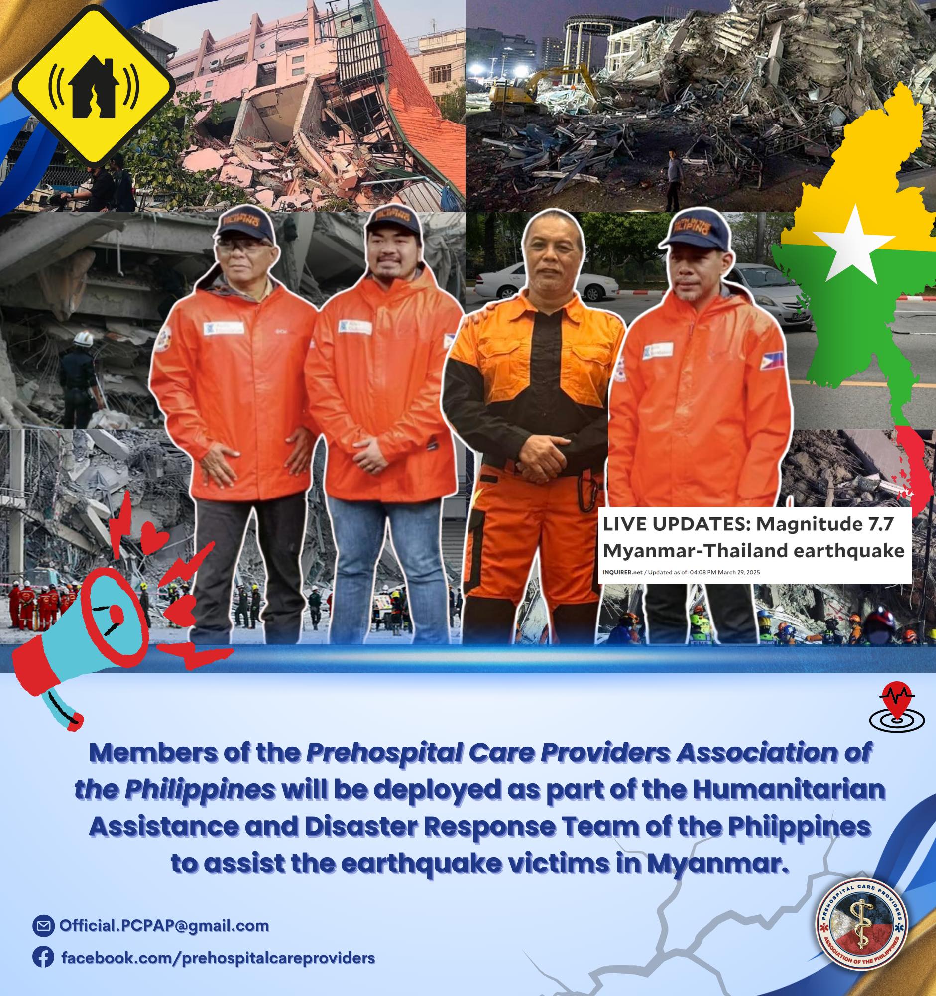 🇵🇭 PH RESCUERS DEPLOYED TO MYANMAR 🇲🇲 BREAKING: members of Board of ...