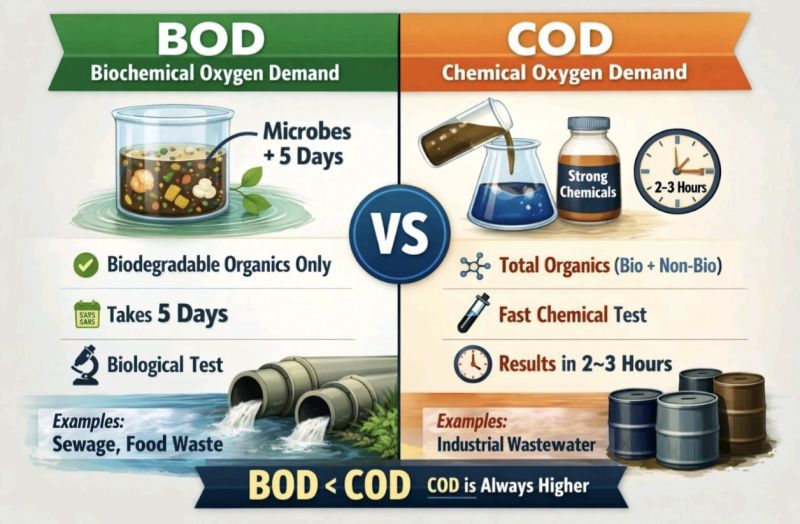 Water Exchange - “BOD & COD: Two Numbers That Decide Water... | Facebook