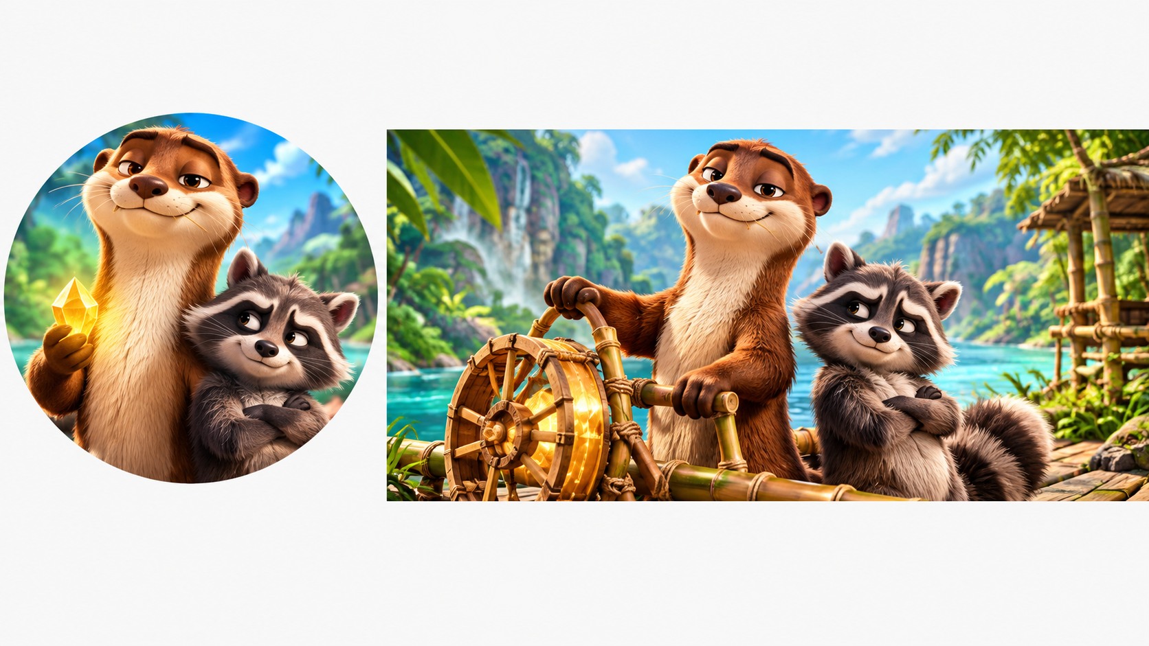 Otter built a Bamboo Air-Mail Machine to send tools across the jungle ...