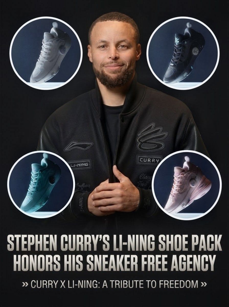 Stephen Curry wearing Jimmy Butler's signature shoes, the Li-Ning