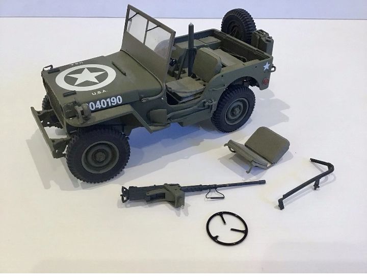 Full metal 1:6 wily jeep accessories