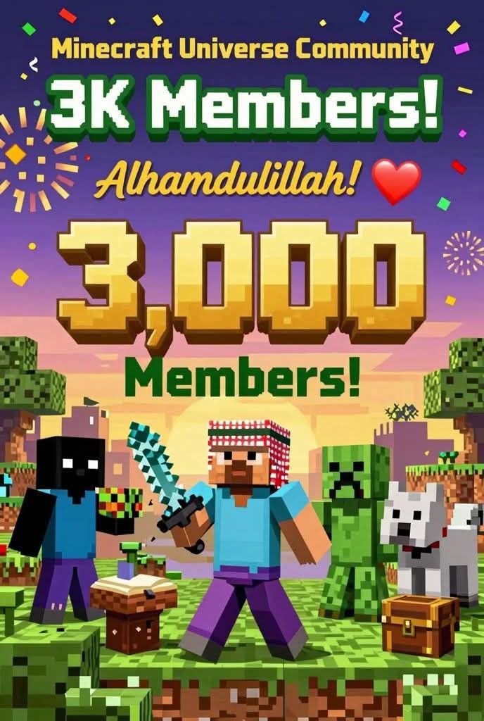 MINECRAFT UNIVERSE | Finally, we were able to form 3k Minecraft ...