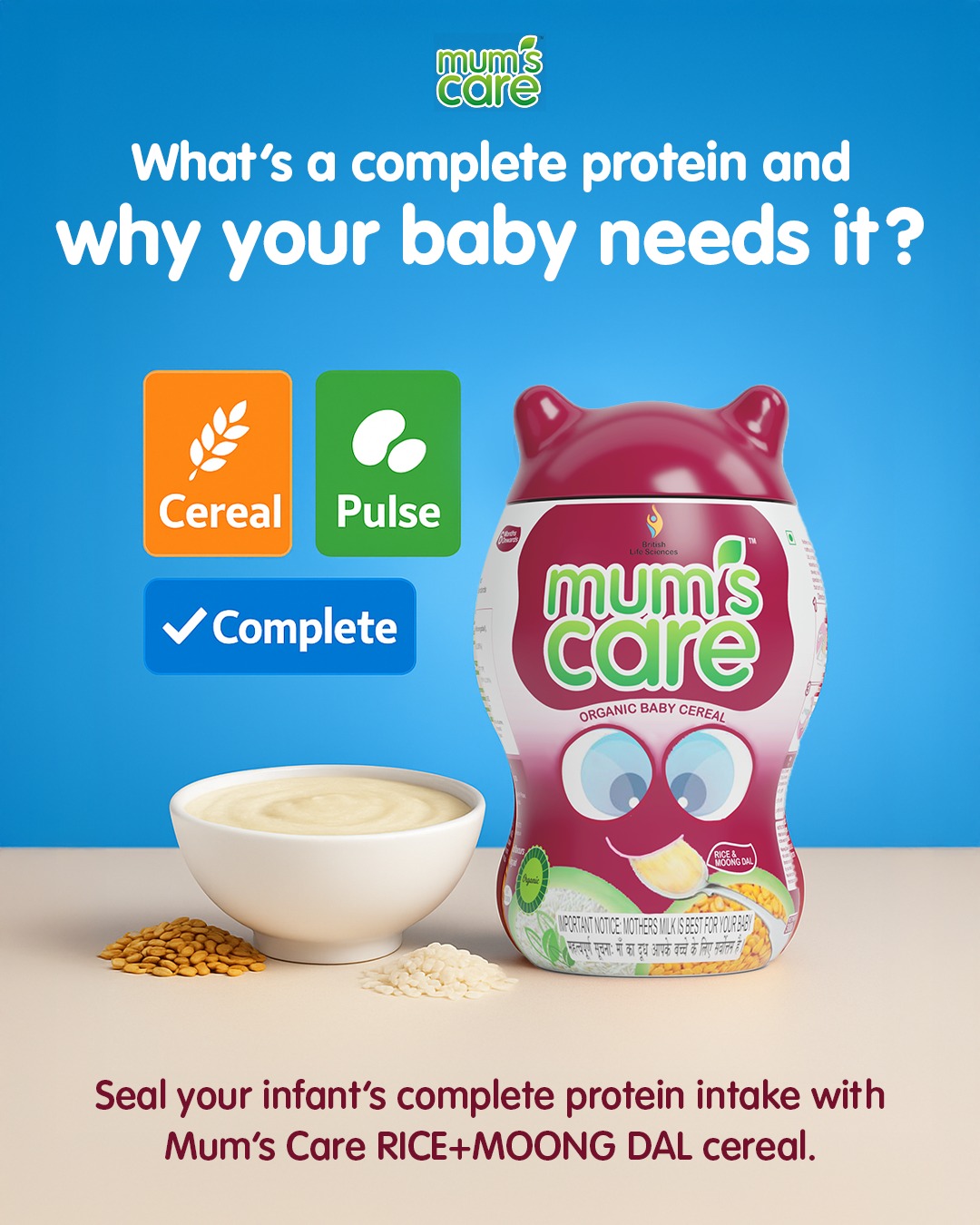 Mums - 🥄 Did you know? Babies need complete proteins for optimal growth ...