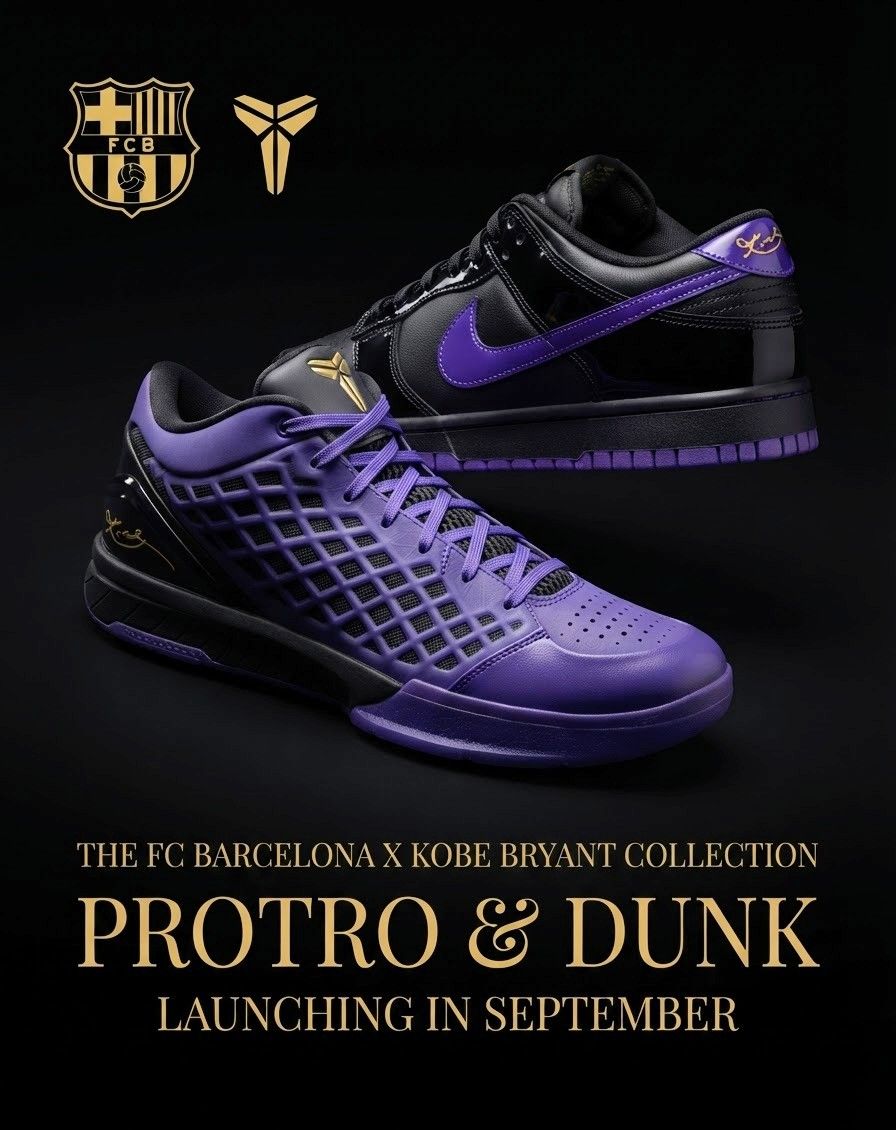 Nike has unveiled its upcoming Kobe Bryant x FC Barcelona