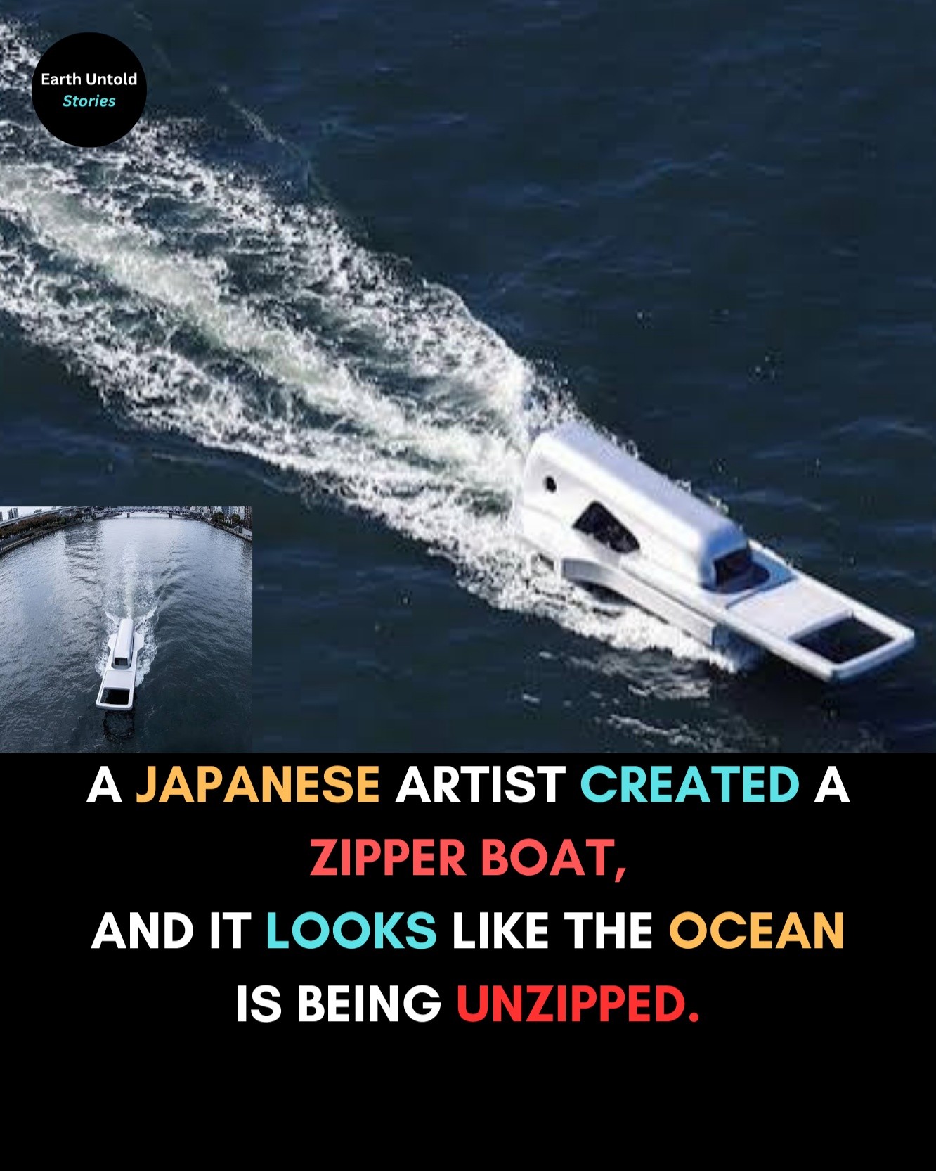 Japanese artist and designer Yasuhiro Suzuki indeed created a boat
