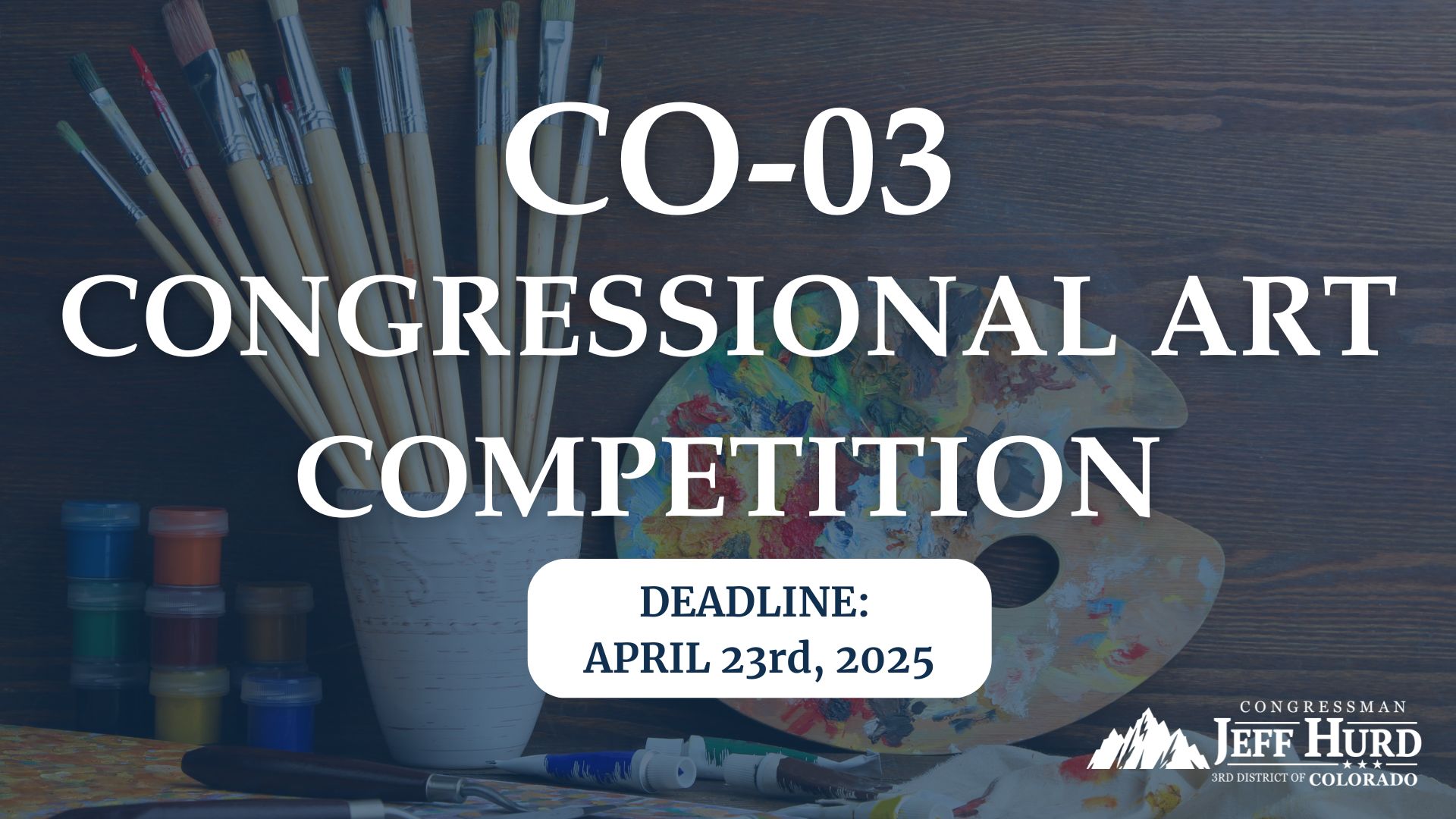 Rep. Jeff Hurd - 🎨 Attention #CO03 High School students!...