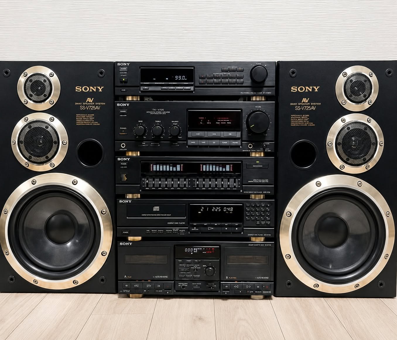 Sony SS-V725AV 3-Way Speaker System speakers - Japan ..👍