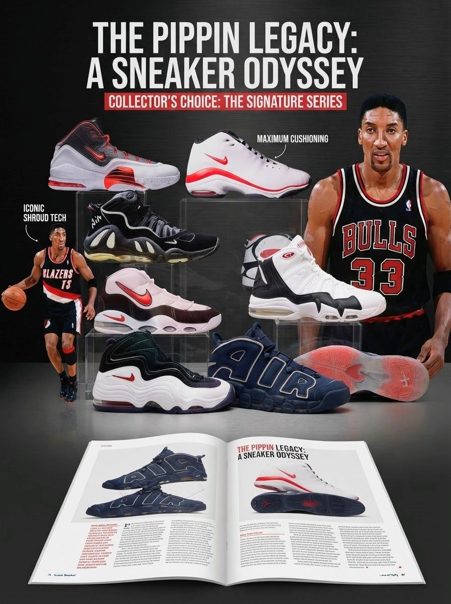 1991, Scottie in the Nike Air flight Lite! 