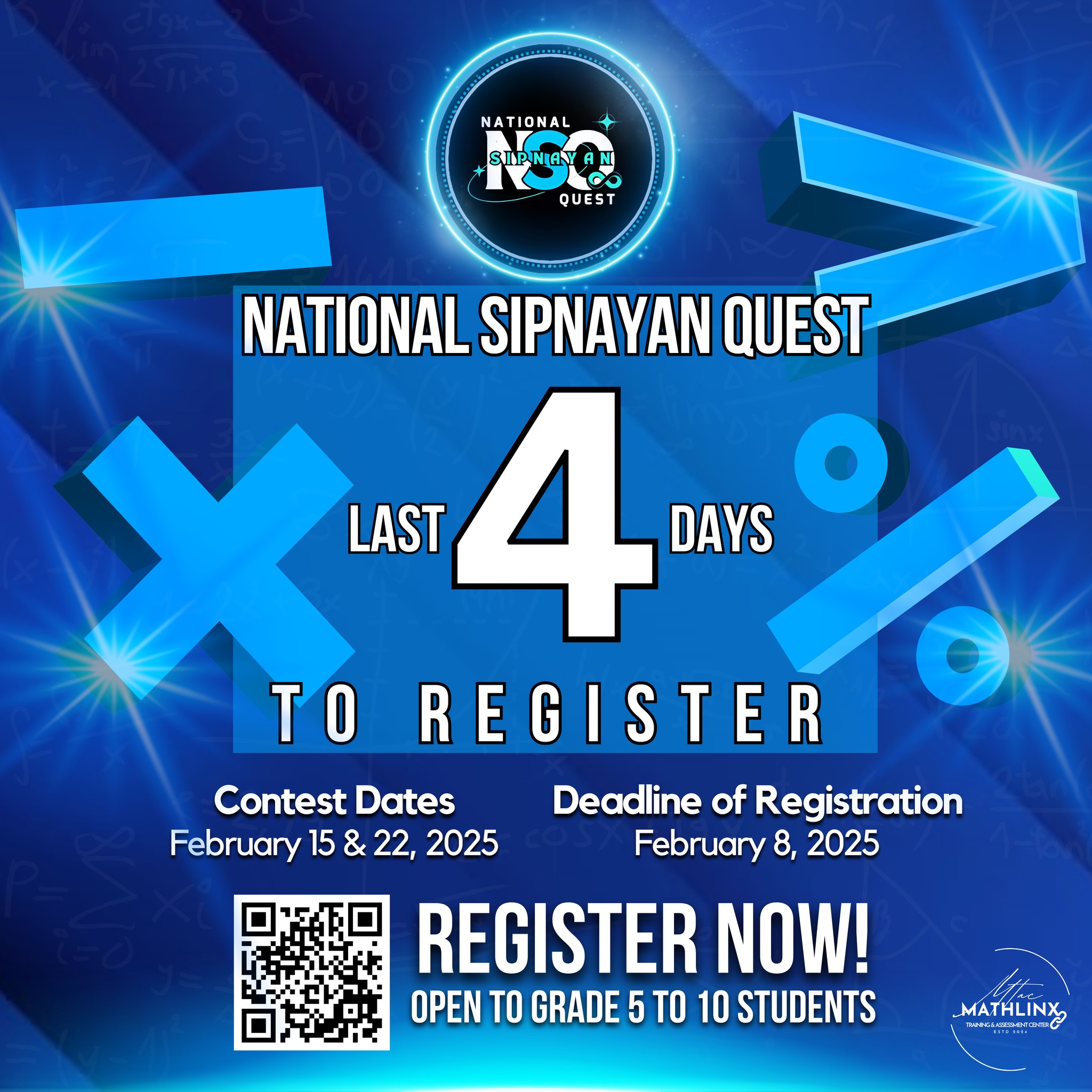 Mathlinx - 🚨 Last 4 Days to Register! 🚨 The much-awaited National ...
