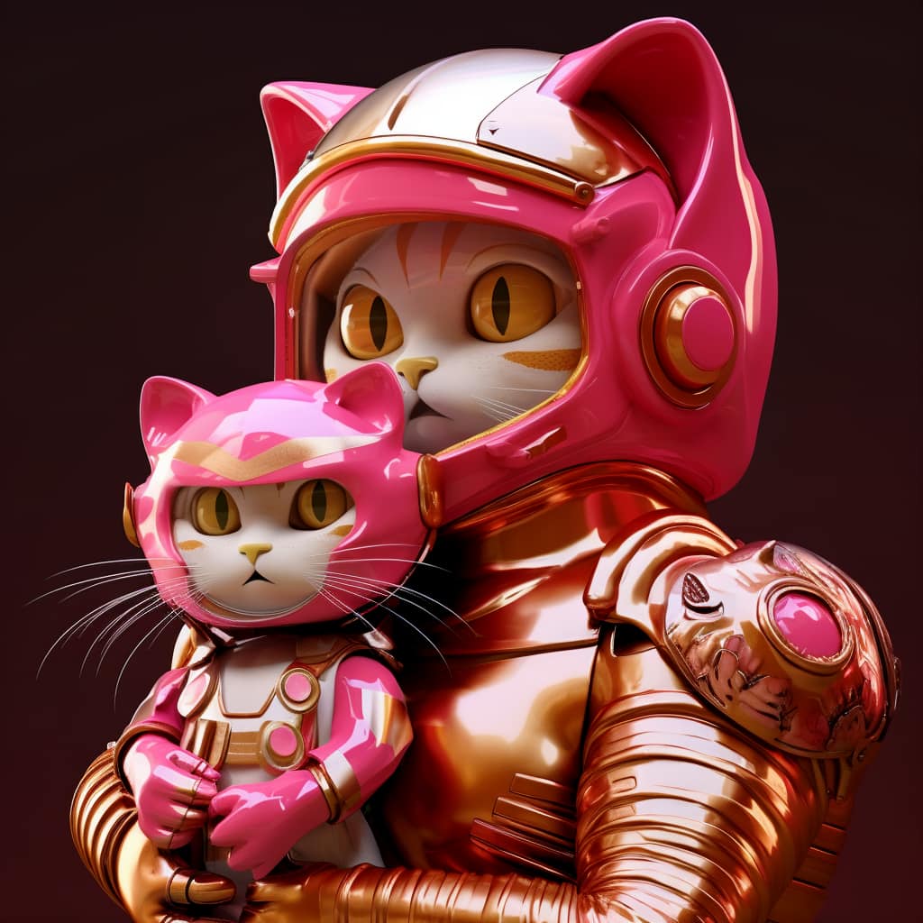 Samurai Pizza Cats model sheets. Produced by Tatsunoko Productions