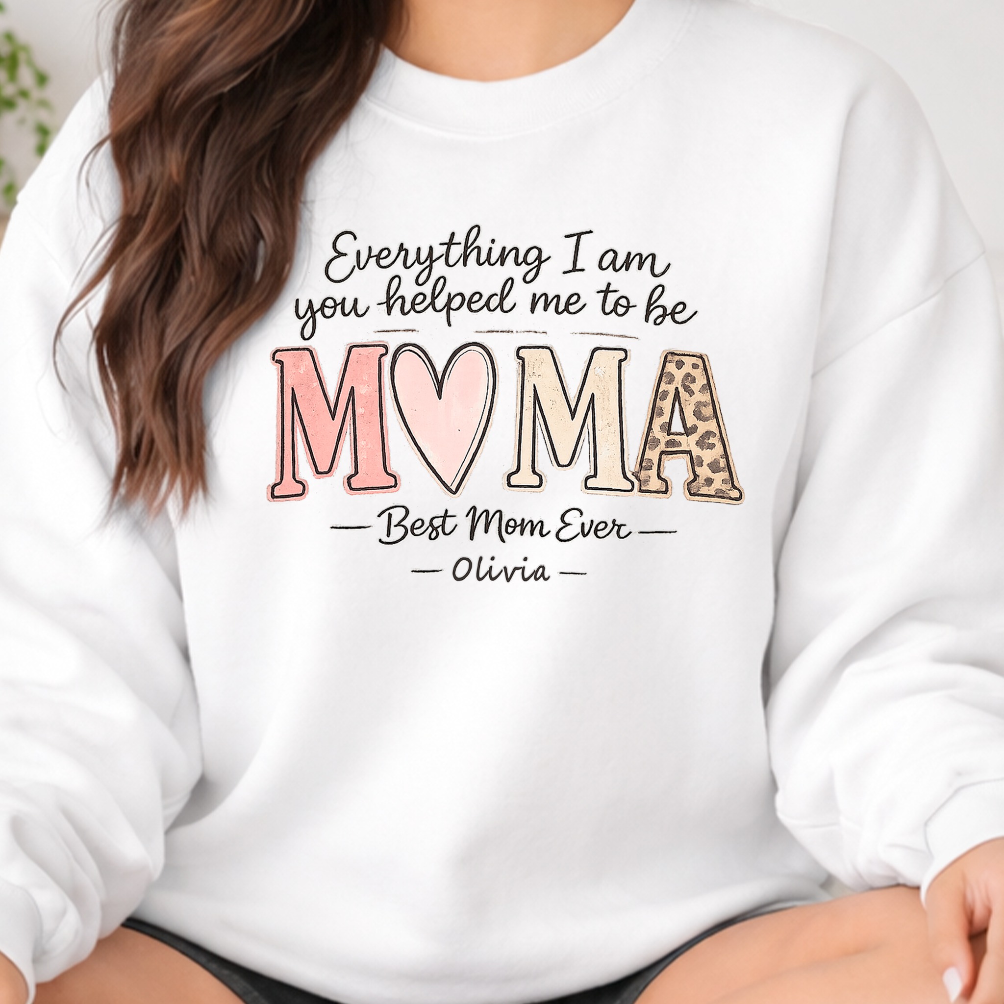 Personalized Mama Sweater with Kids Name – the perfect custom gift