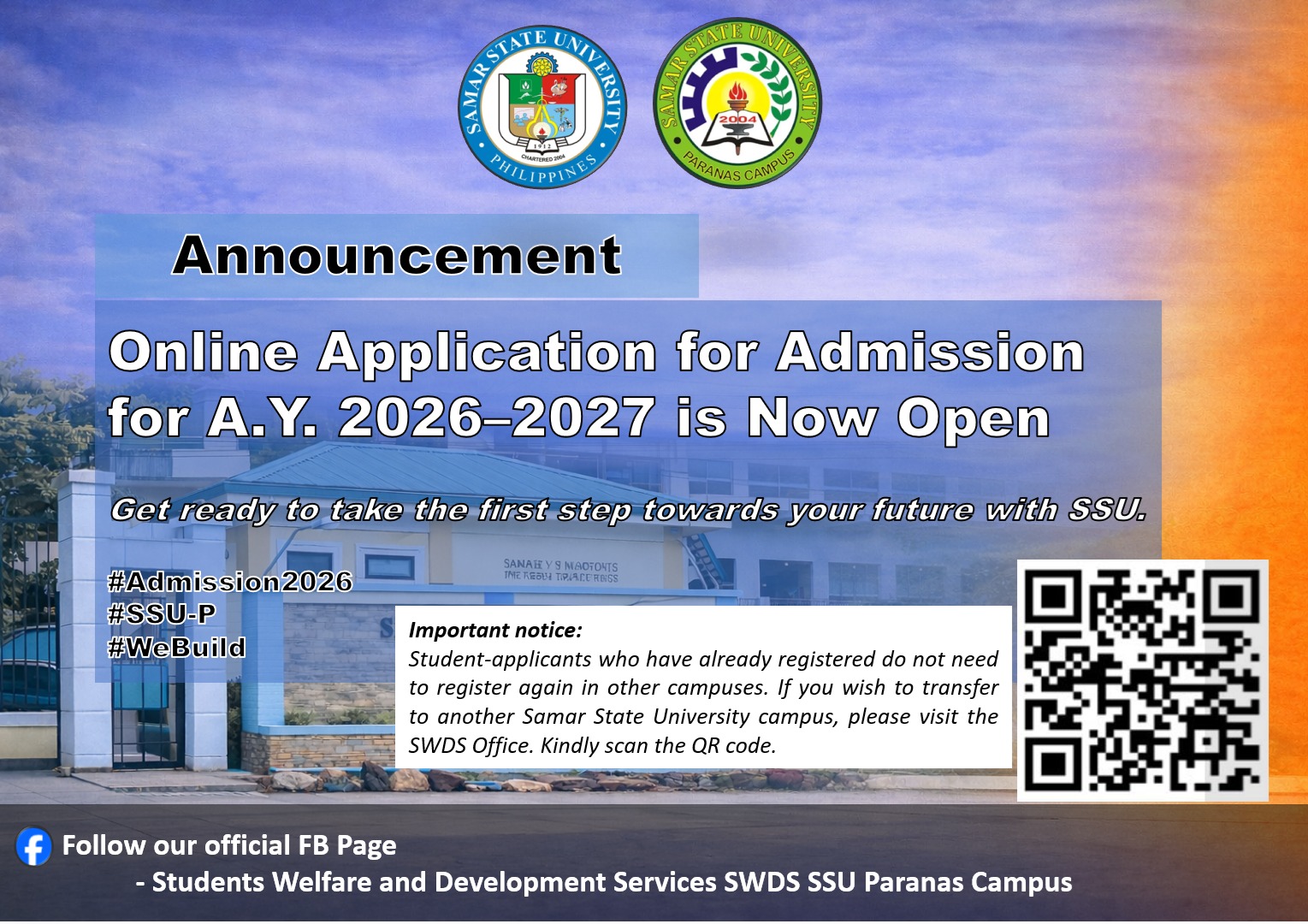 Attention Student-Applicants! The Samar State University – Paranas ...