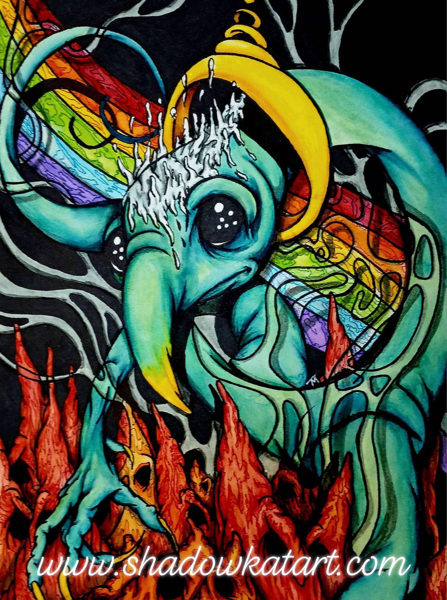 Kazuhiro Hori's paintings speak loudly about struggles and mental