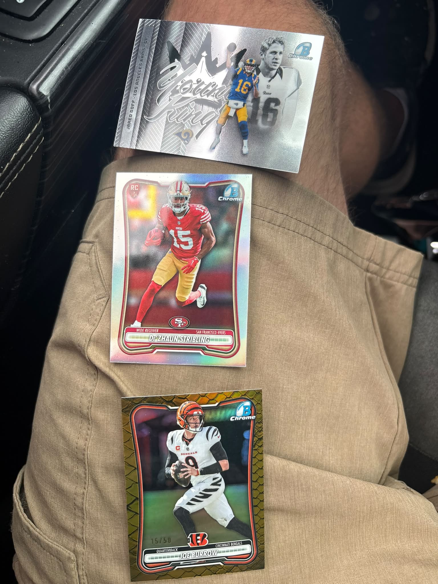 My hits from 1 blaster Gurmnoe GOFF JARED 16 Rmmr 6 RC Chrome 15