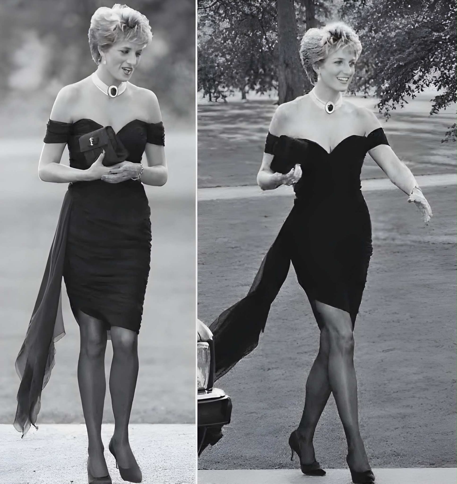revenge served in a black dress Princess Diana's iconic 'revenge dress' up for auction Size:30 Regular Enchnt Summer Women's White davids-bridal