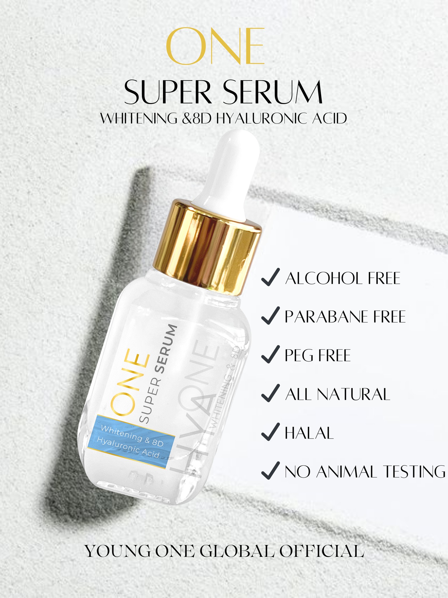 Young One Group - One Super Serum -ไฮยาเซรั่มหน้ากระจก จากสารสกัด ...