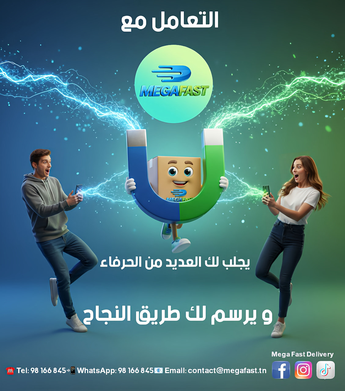 التعامل مع MEGA FAST كيف المغناطيس 🧲... - Mega Fast Delivery | Facebook