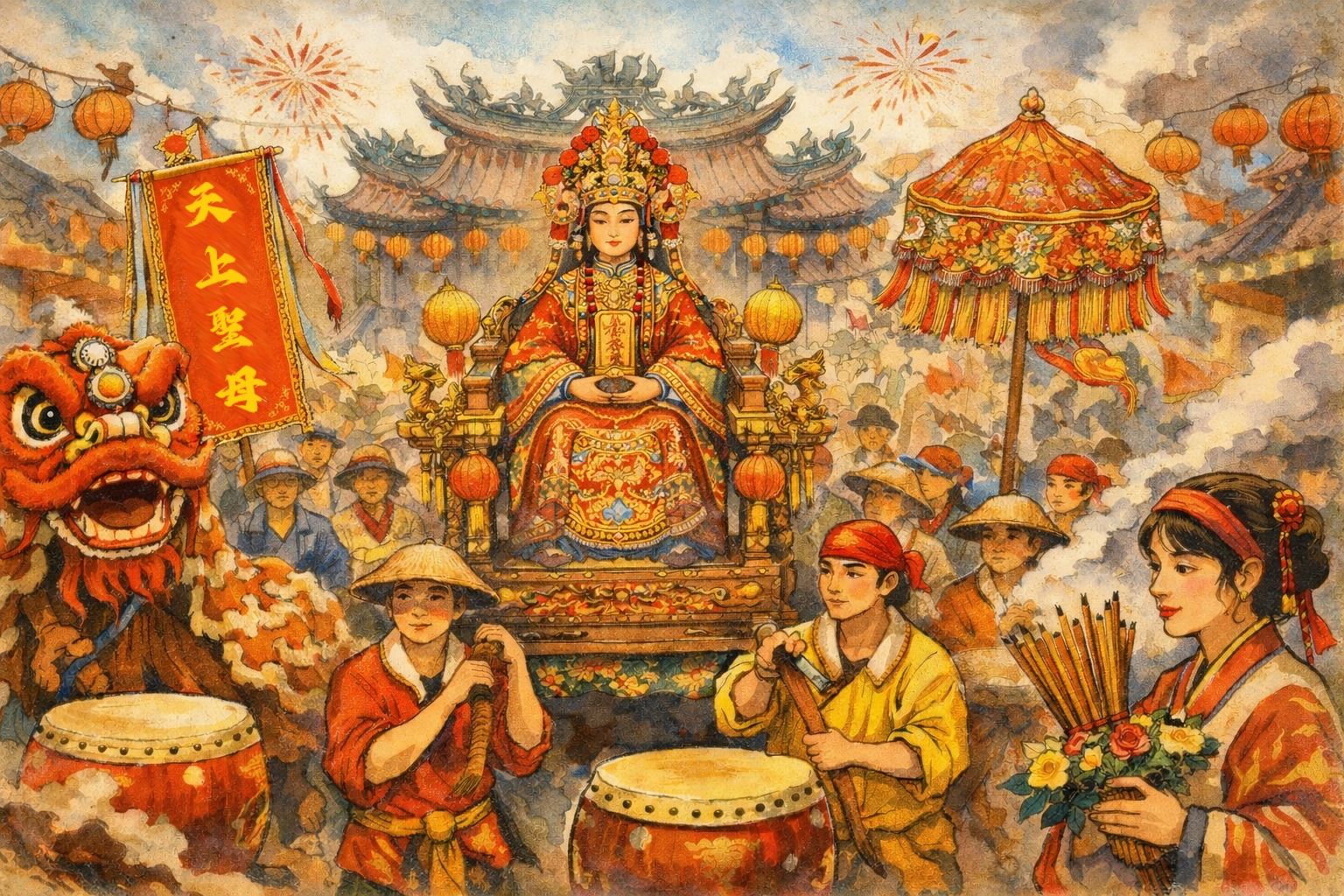 廟會看很大