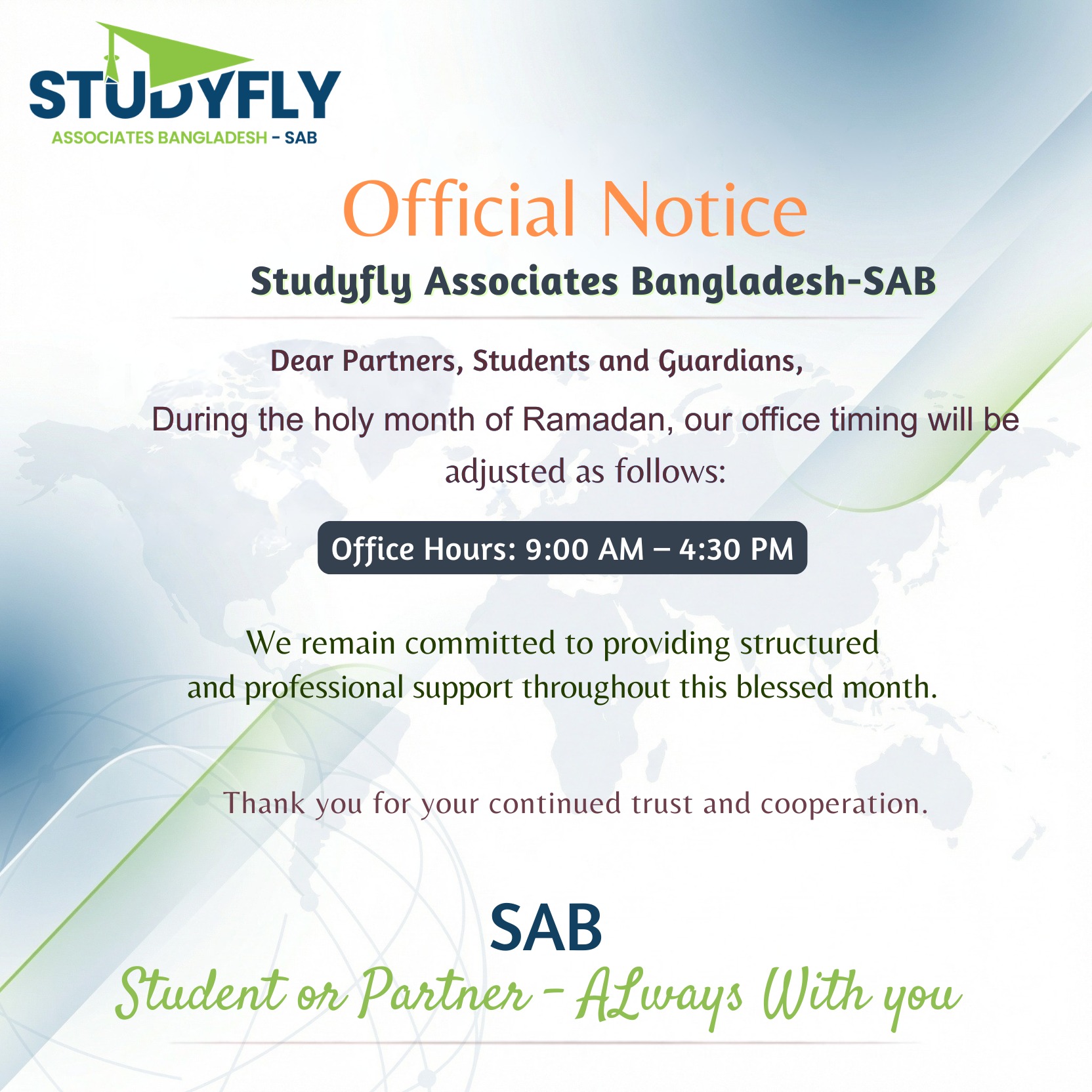 Studyfly Associates Bangladesh-SAB | Dhaka