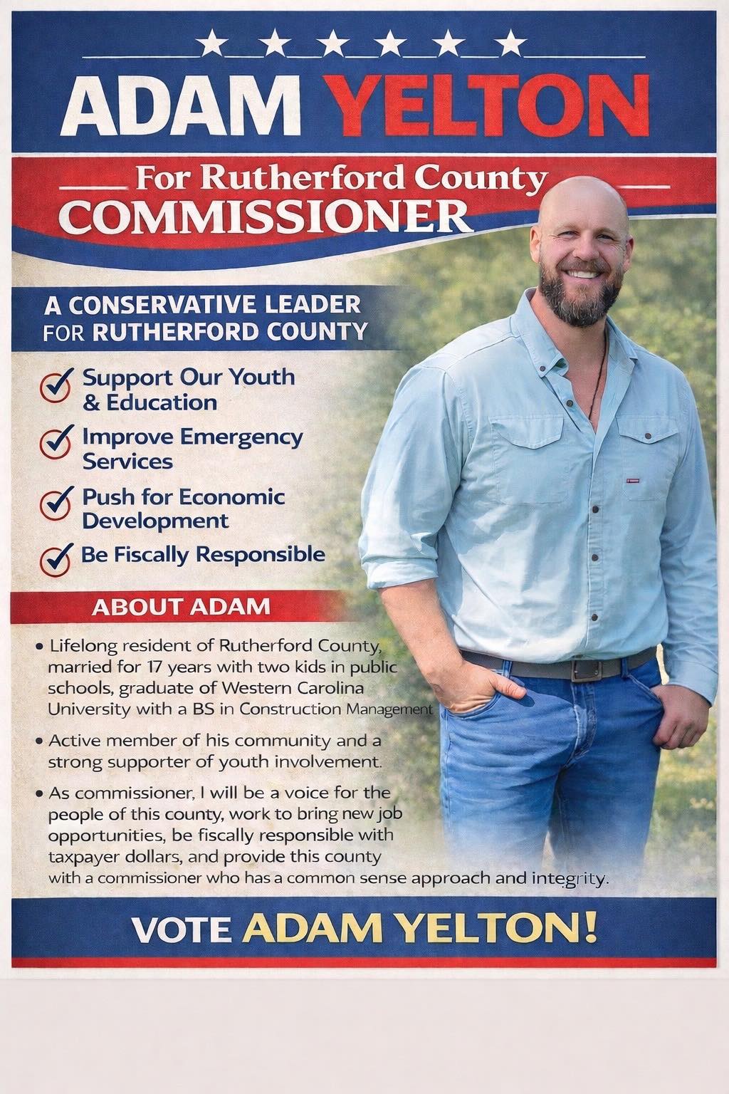 Adam Yelton - Rutherford County Commissioner