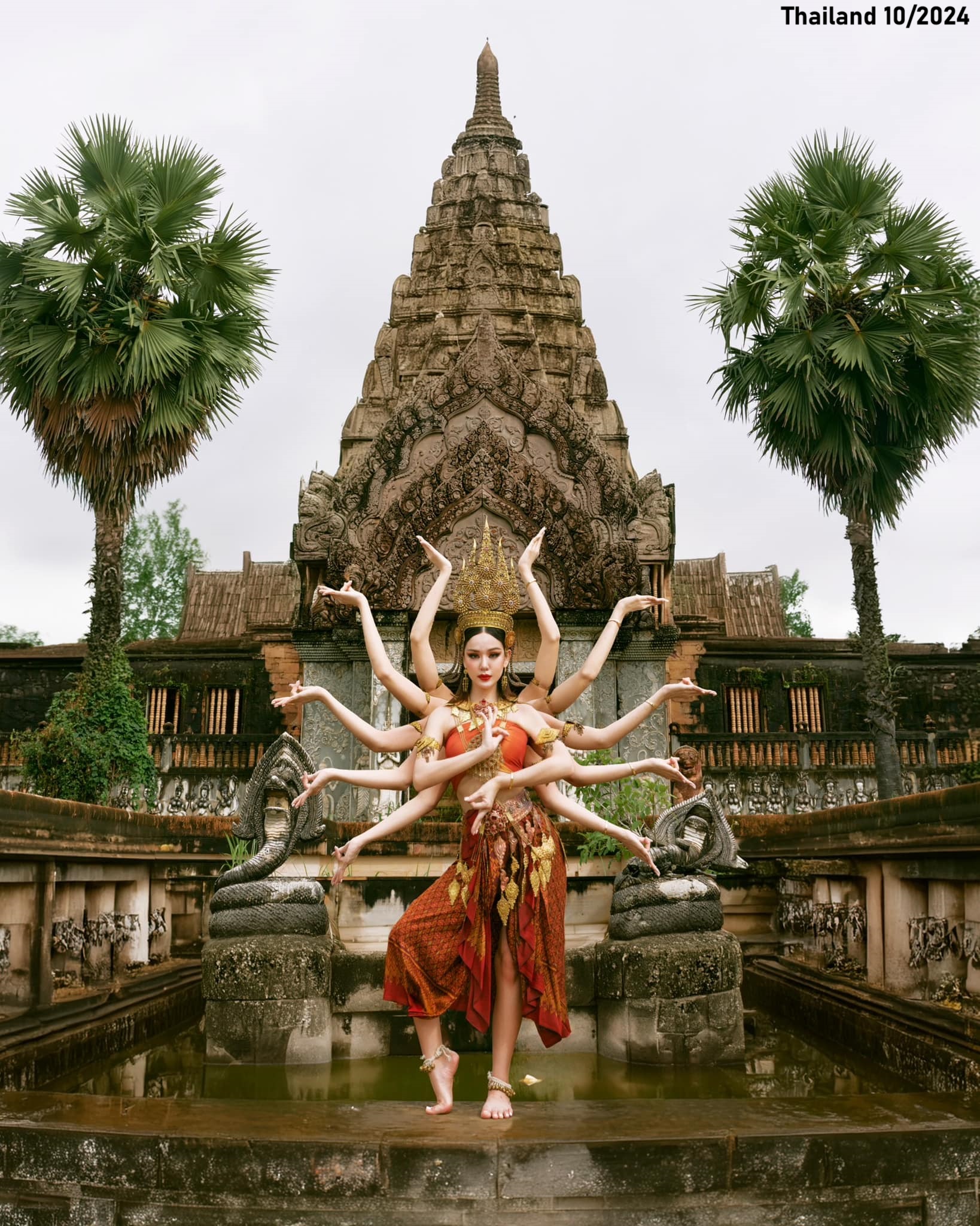 Thai - Lin Malin; Miss Grand Thailand 2024, in the Thai Apsara Costume ...