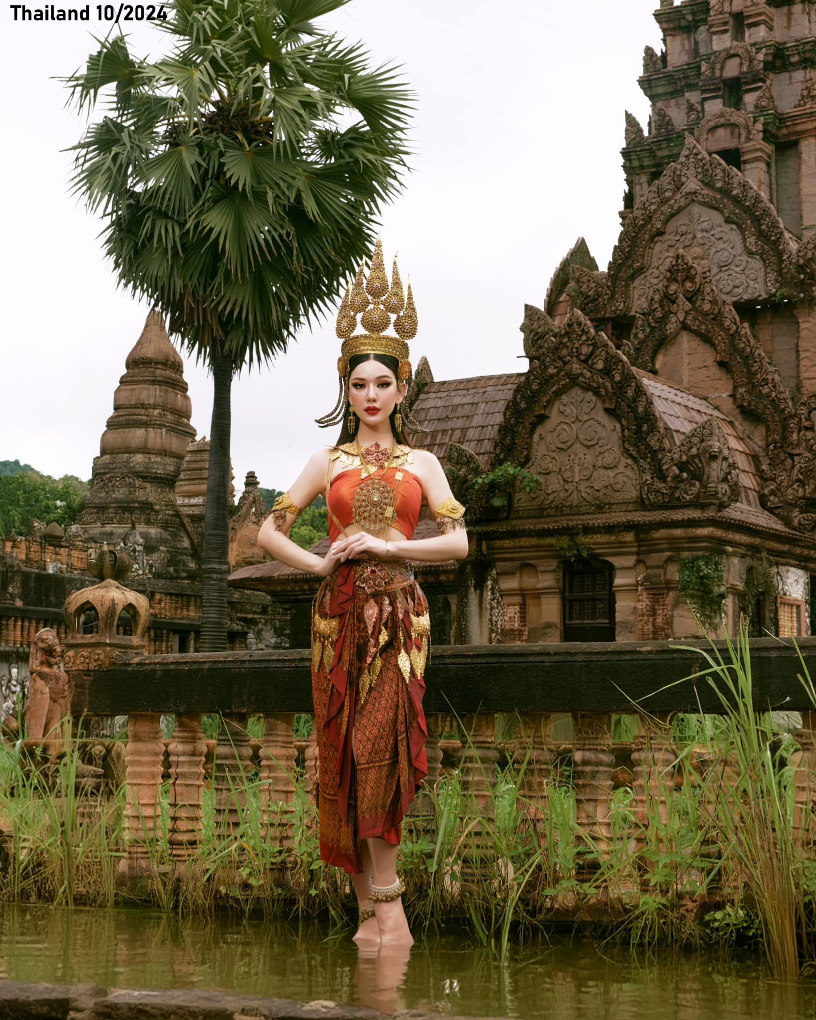 Thai - Lin Malin; Miss Grand Thailand 2024, in the Thai Apsara Costume ...