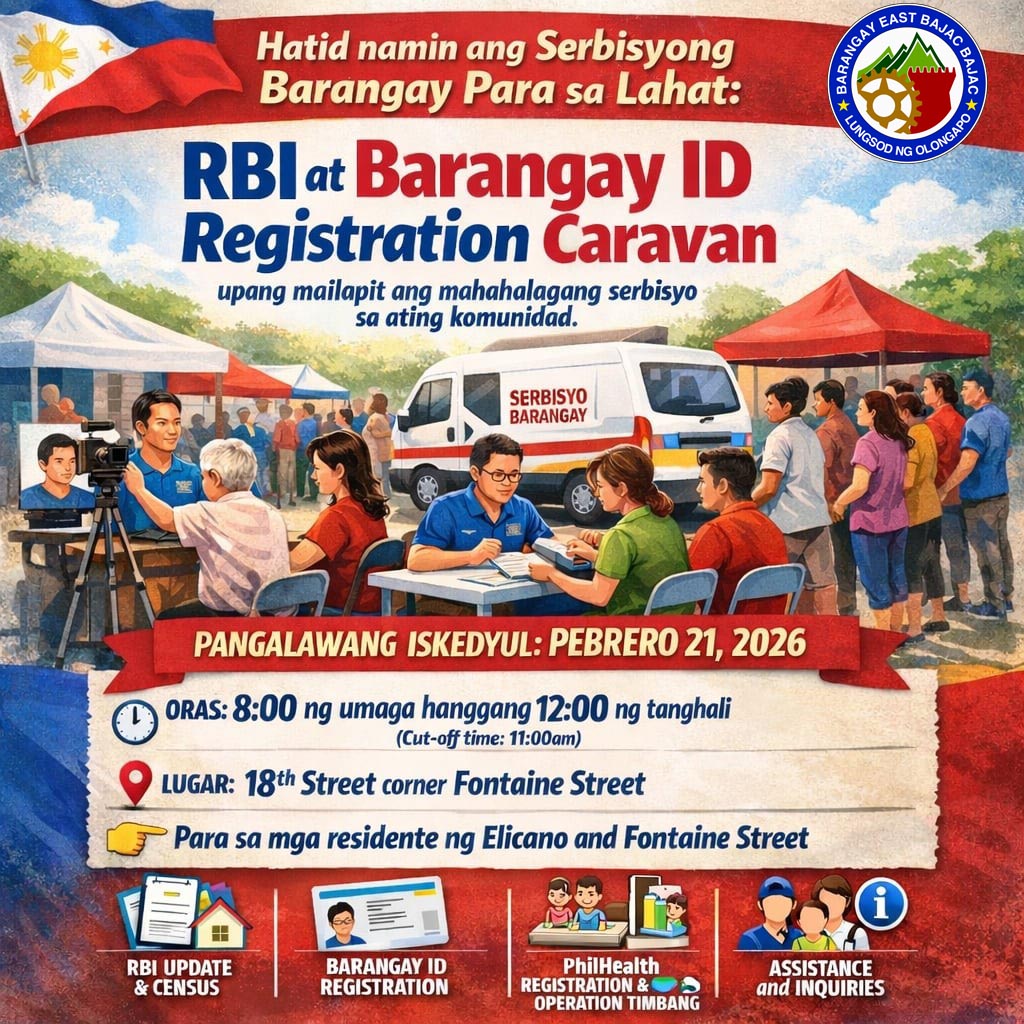 Barangay - 📢 ANUNSYO MULA SA BARANGAY EAST BAJAC-BAJAC Hatid namin ang ...