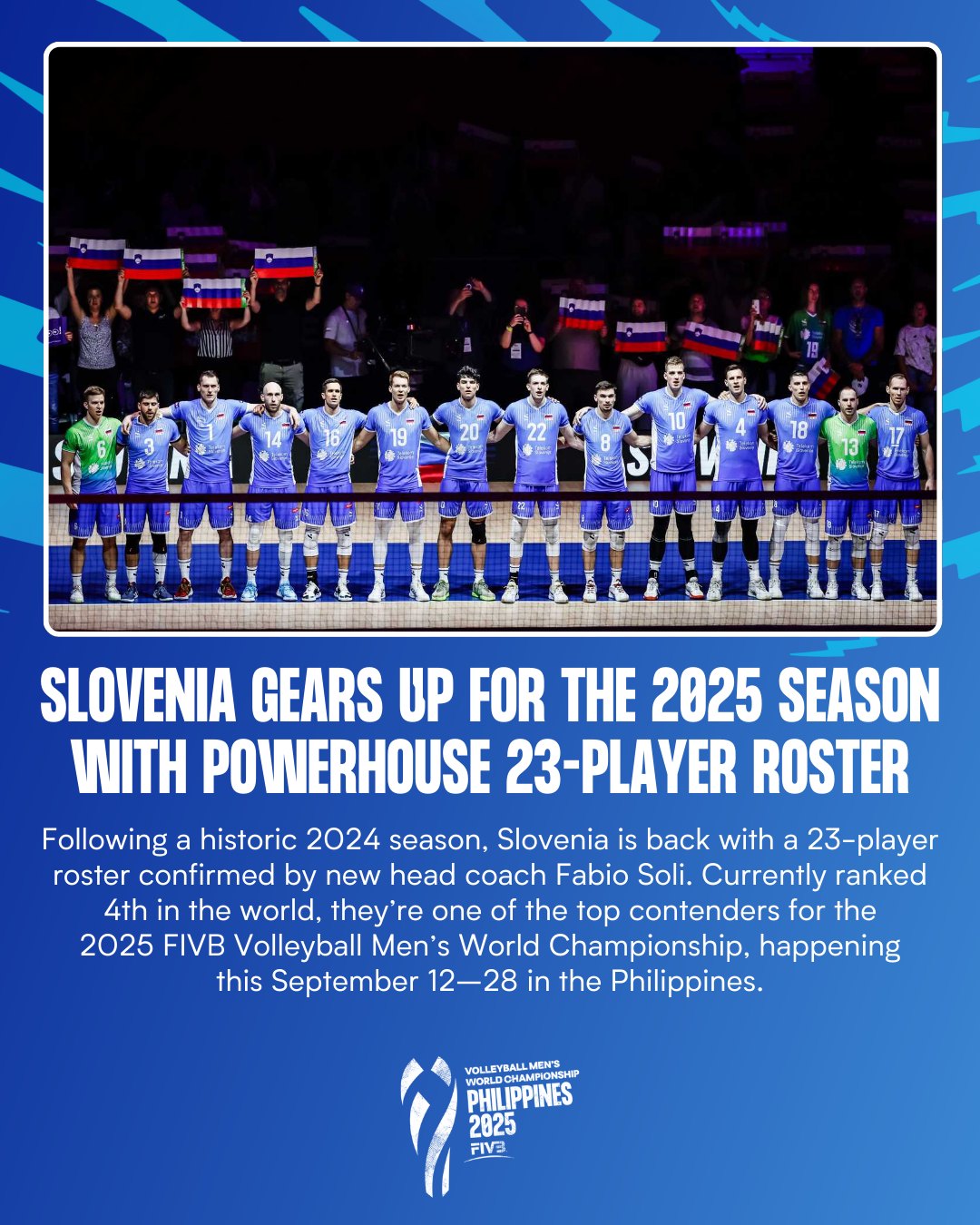FIVB Men's World Championship 2025 - Philippines - Slovenia is locked ...