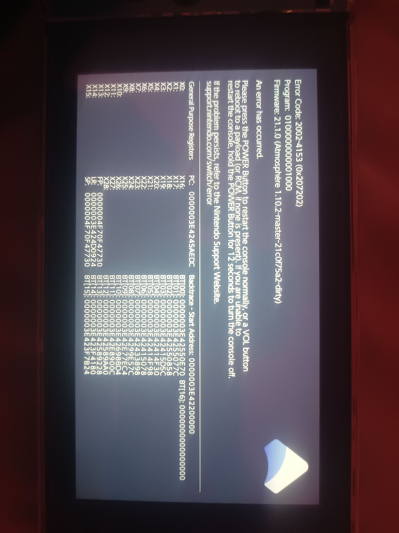 How to fix Error Code 2168-0002 on Switch Lite with Atmosphère