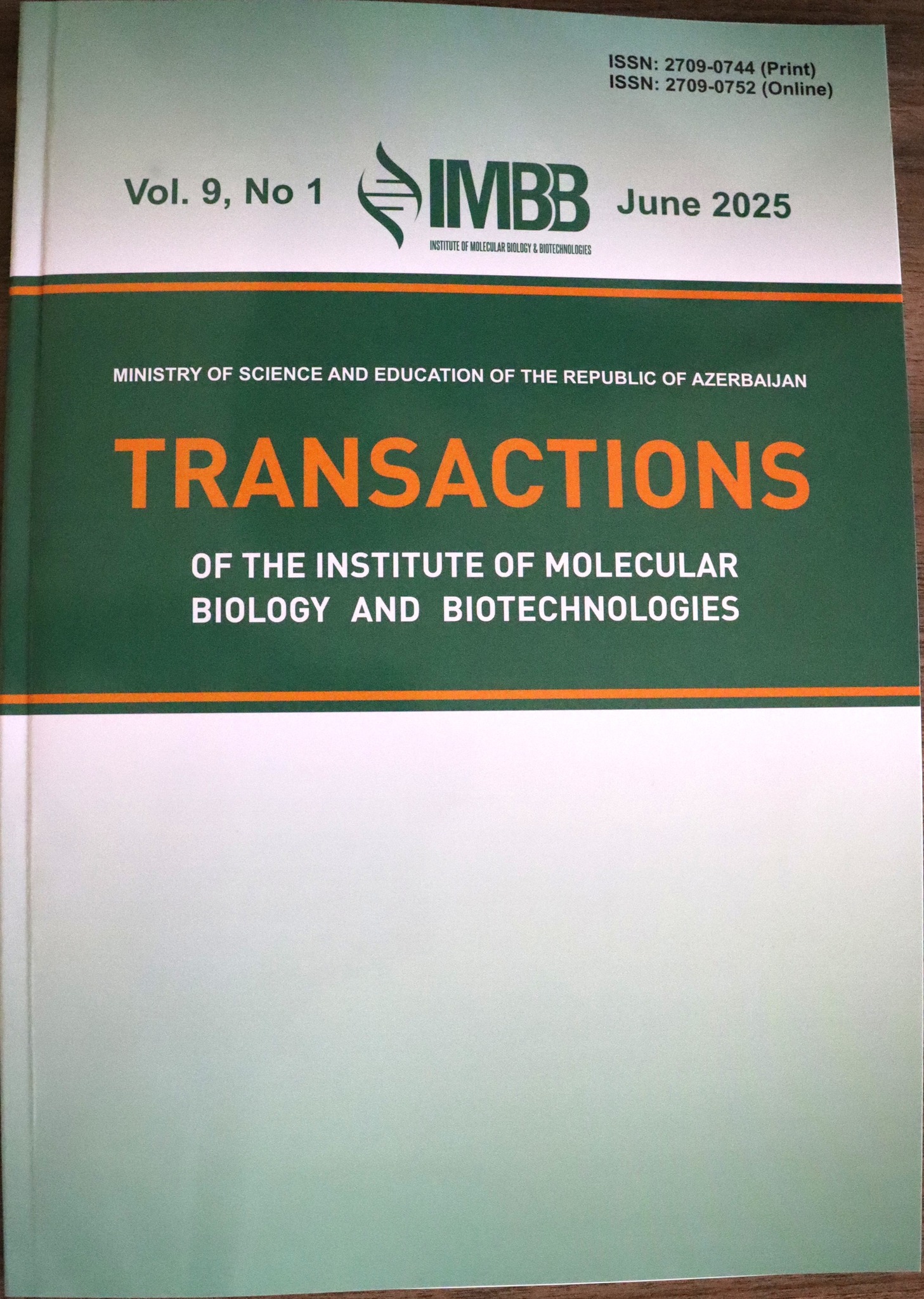 Transactions of the Institute of Molecular Biology and Biotechnologies