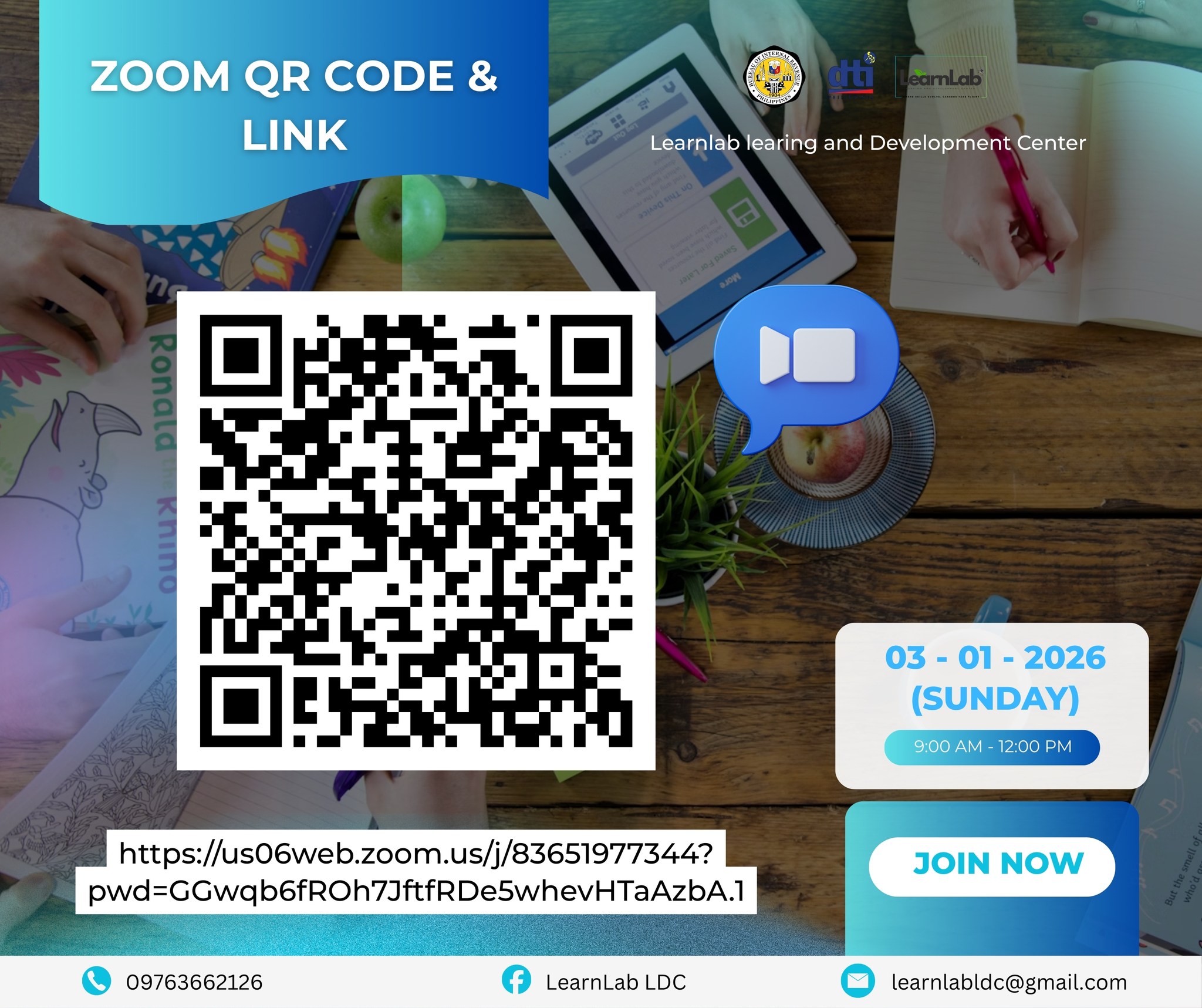 LearnLab LDC - 🎉📣 𝗪𝗲𝗯𝗶𝗻𝗮𝗿 𝗔𝗻𝗻𝗼𝘂𝗻𝗰𝗲𝗺𝗲𝗻𝘁 | 𝗭𝗼𝗼𝗺 𝗟𝗶𝗻𝗸 𝗮𝗻𝗱 𝗤𝗥... | Facebook