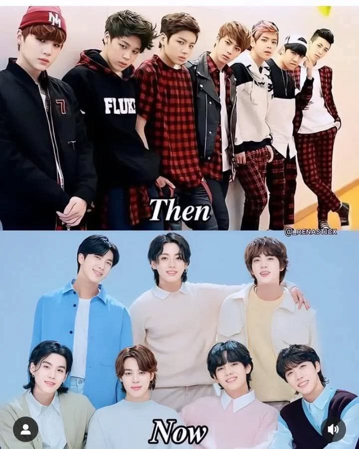 Bts then and now comparison