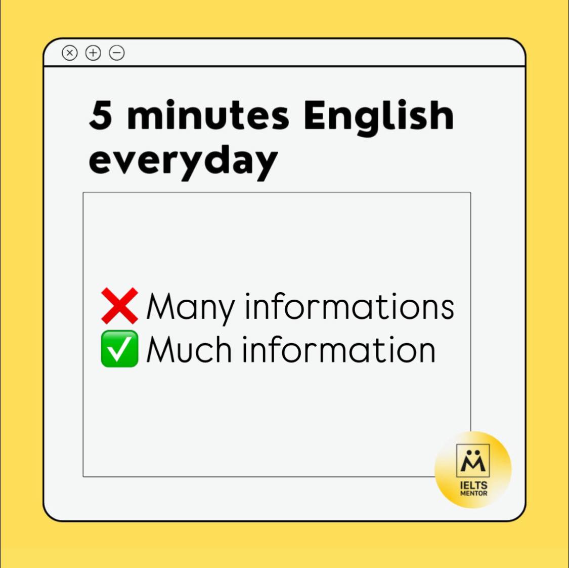 Information là không đếm được... - IELTS Mentor - Đà Nẵng | Facebook