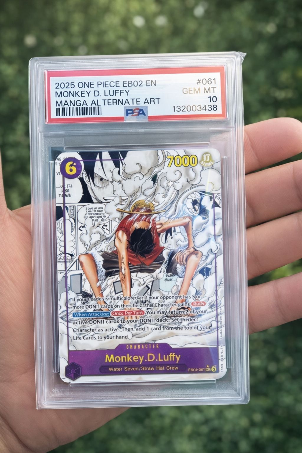 One Piece Monkey.D.Luffy SEC-P [OP05-119] [JP] PSA 10 ของแท้ 100
