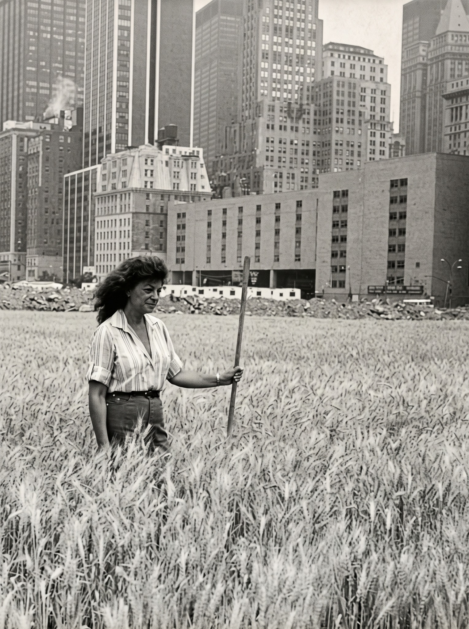 Agnes Denes' 1982 Wheatfield in New York City