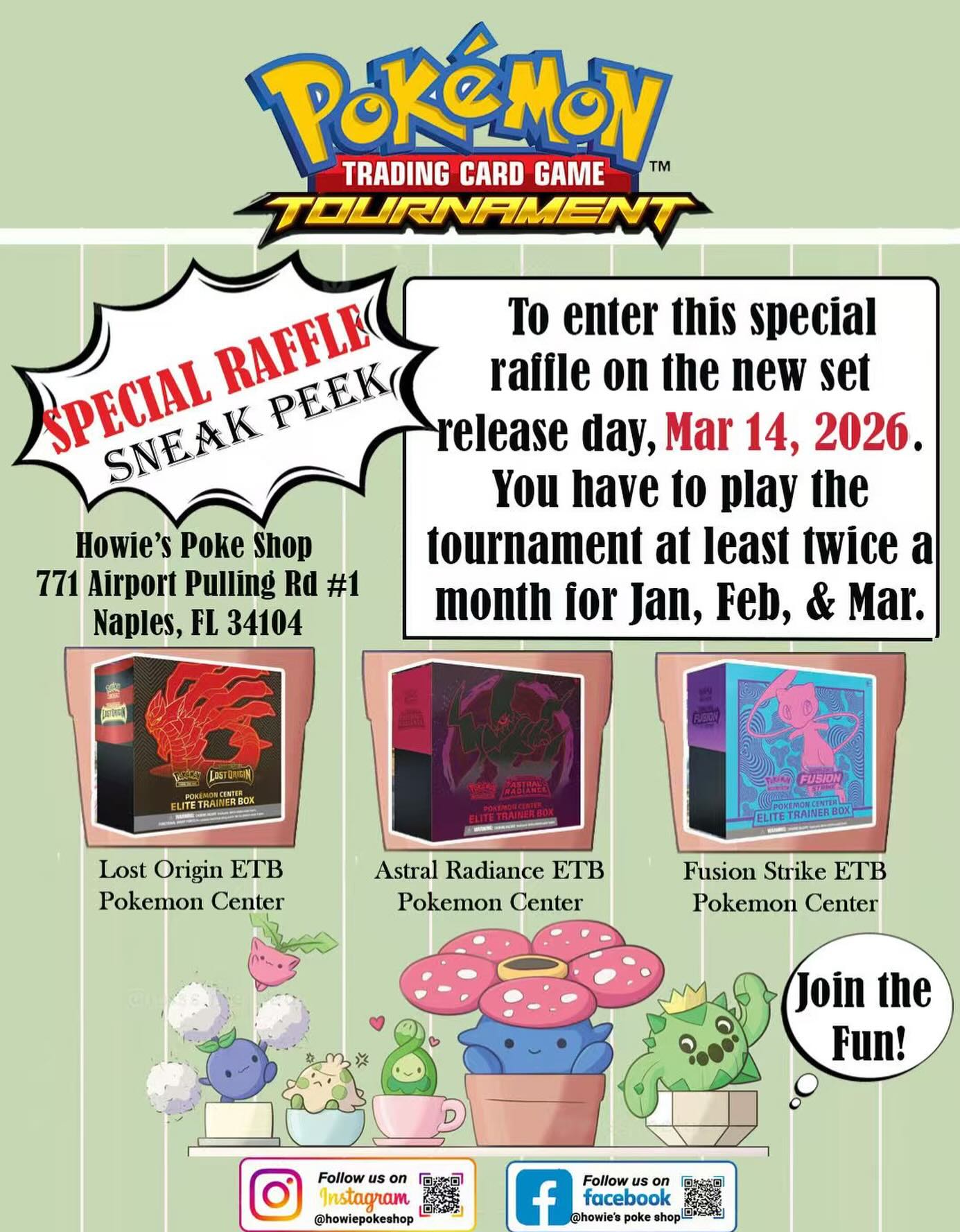 🎉 SPECIAL RAFFLE – SNEAK PEEK! 🎉 To... - Howie's Poke Shop | Facebook