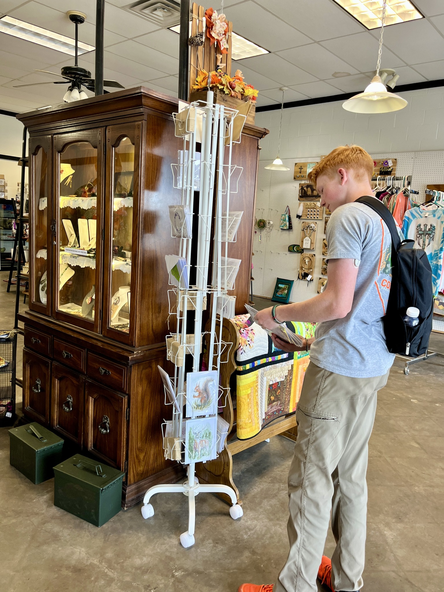 Timothy - Stocking the card rack. Mountain Homemade | Facebook