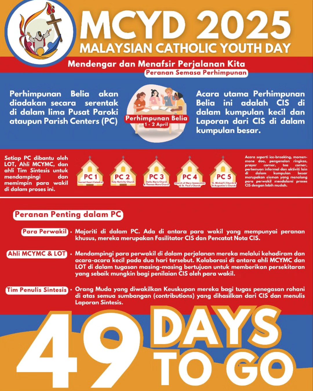 MCYD - ⏳ COUNTDOWN: 49 HARI LAGI! ⏳ Malaysia Catholic Youth Day (MCYD ...