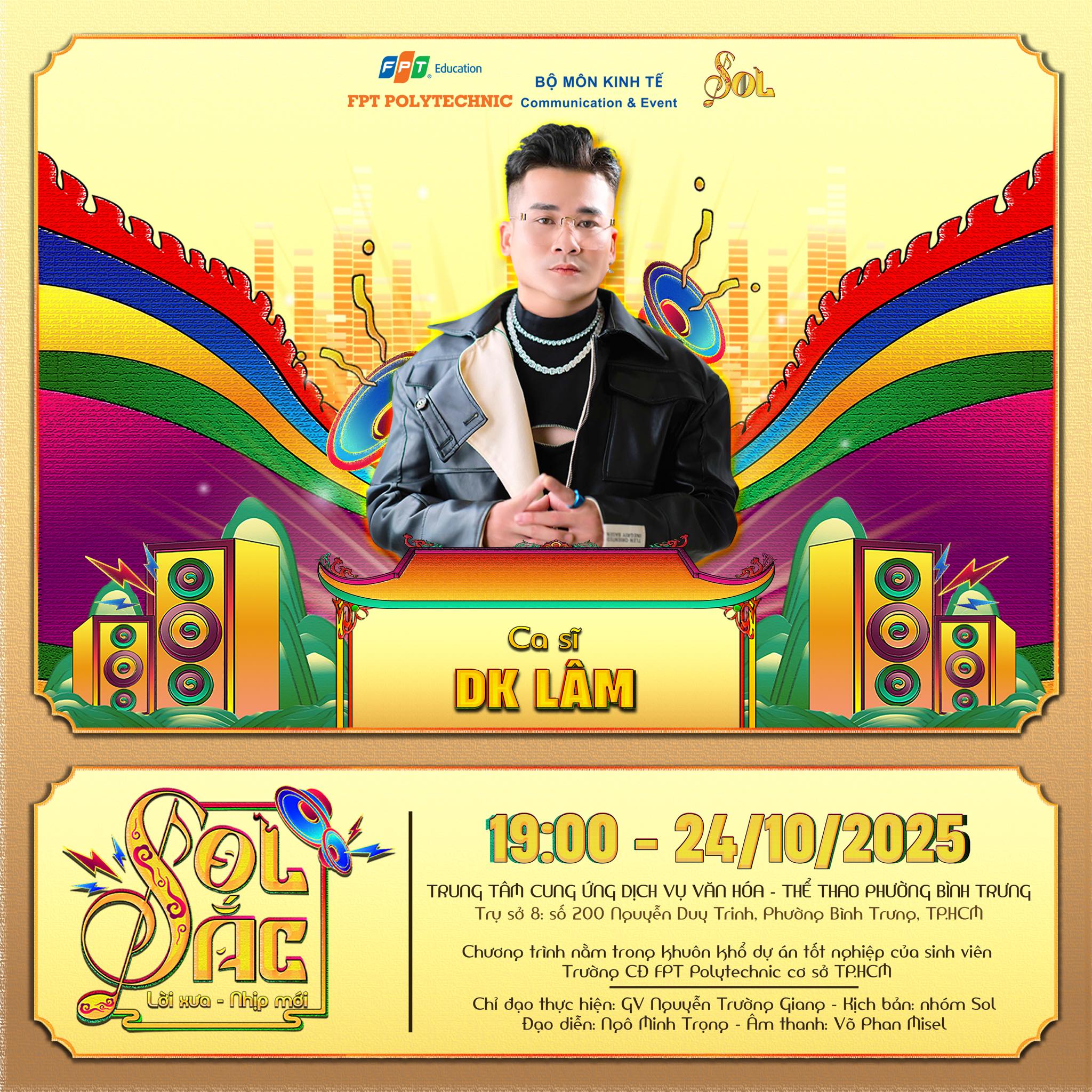 Sol - 🤩Với niềm đam mê cháy bỏng dành cho âm nhạc, ca sĩ D.K. Lâm luôn ...