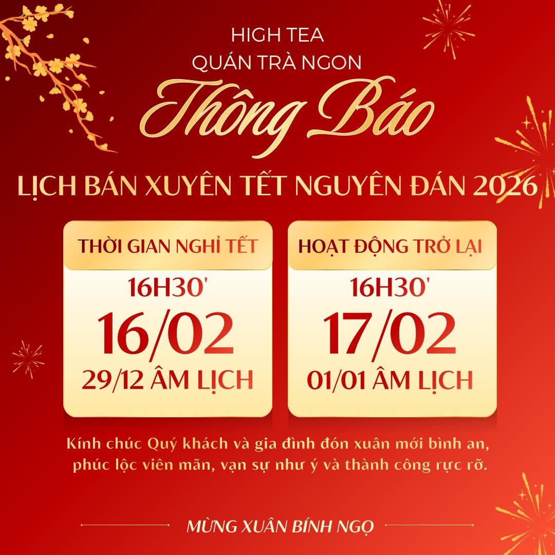HIGH TEA -Quán Trà Ngon