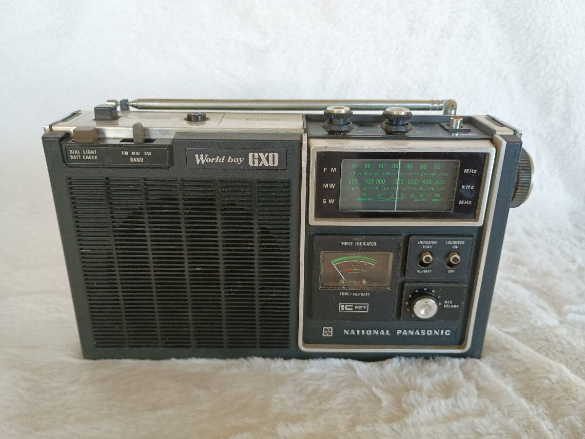 National Panasonic World Boy Custom 市松模様 Panasonic RF-656 World Boy 1000GX meter-type tuning review