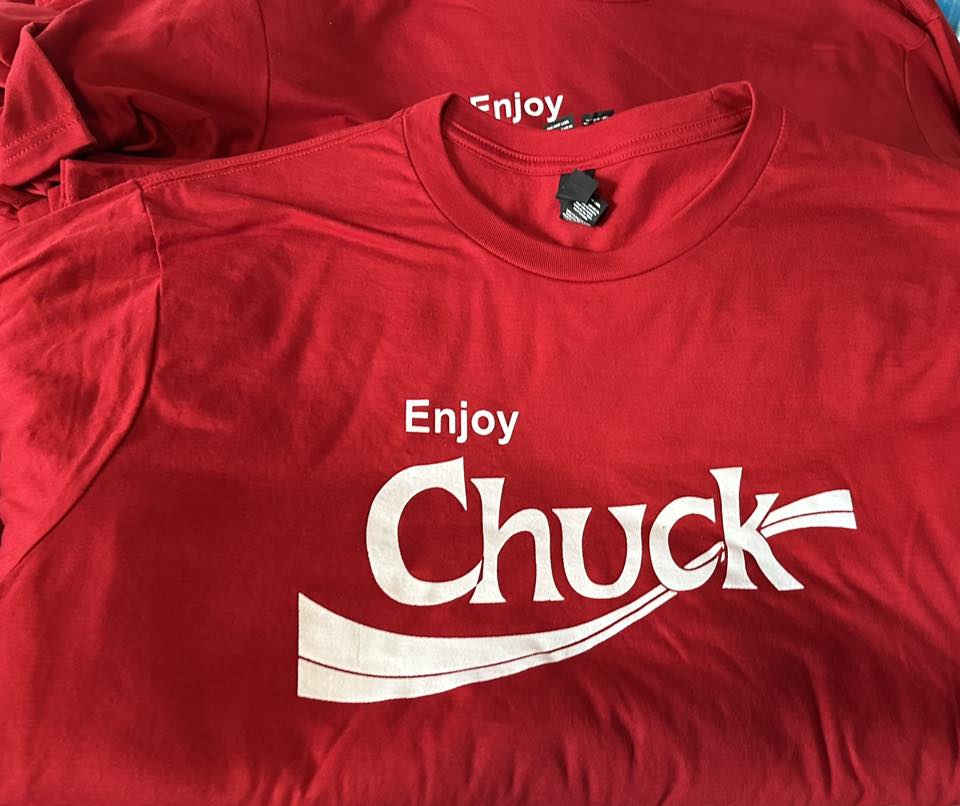 【新品】Thanks Cuck！Tシャツ　サンキュー、チャック Thanks Chuck! THE LIFE OF CHUCK star Karen Gillan in the official