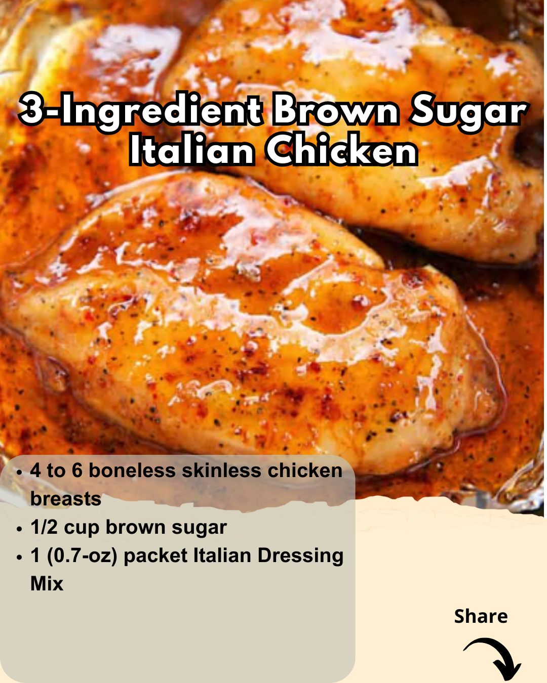 chicken with italian dressing packet and brown sugar 3-Ingredient – brown sugar, Italian mix chicken. Ready in under 30 minutes! Everyone loved this dish! GET THE RECIPE--> https://buff.ly/2IY7AYY Rays for Days Mila Unique Wedding Gifts Step 1. Choose color *:Purple brown