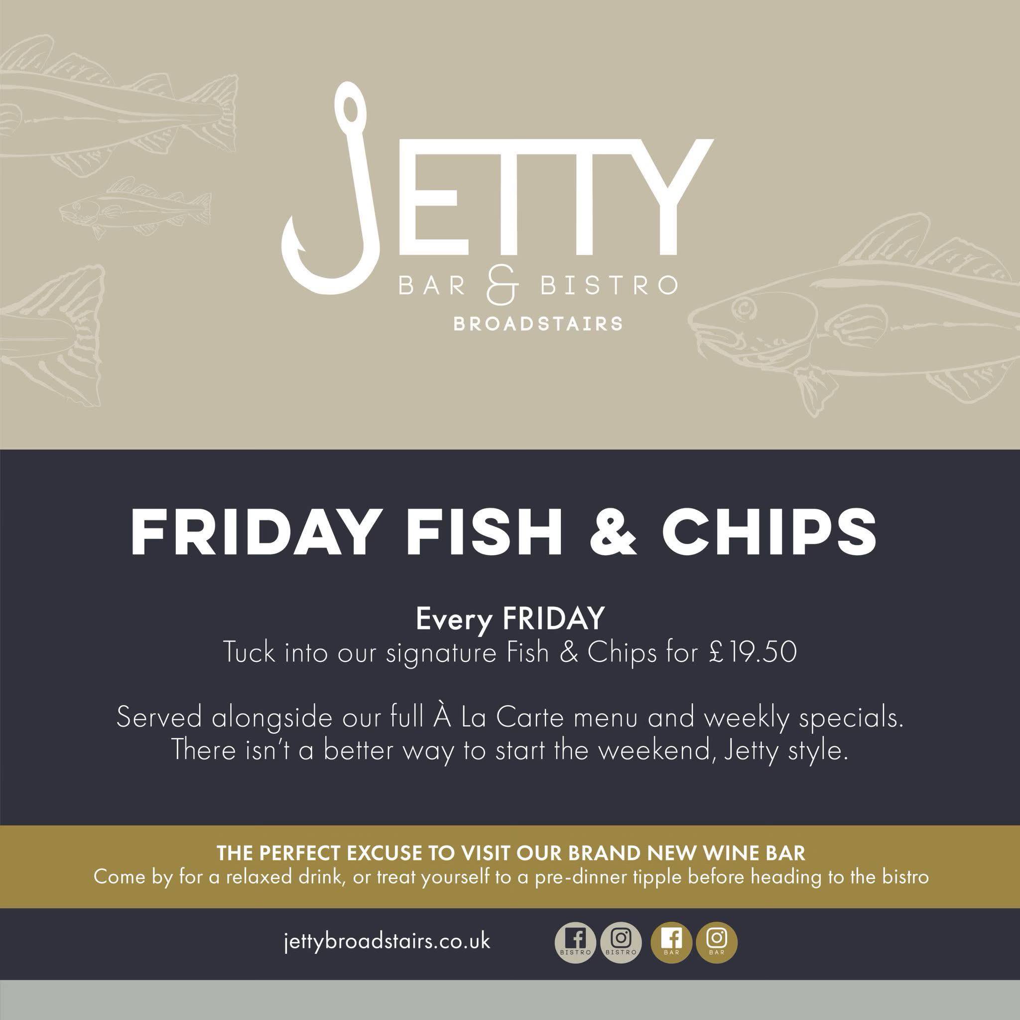 Jetty - FRIDAY FISH & CHIPS | FRIDAYS Fish & Chips for £19.50 Served ...