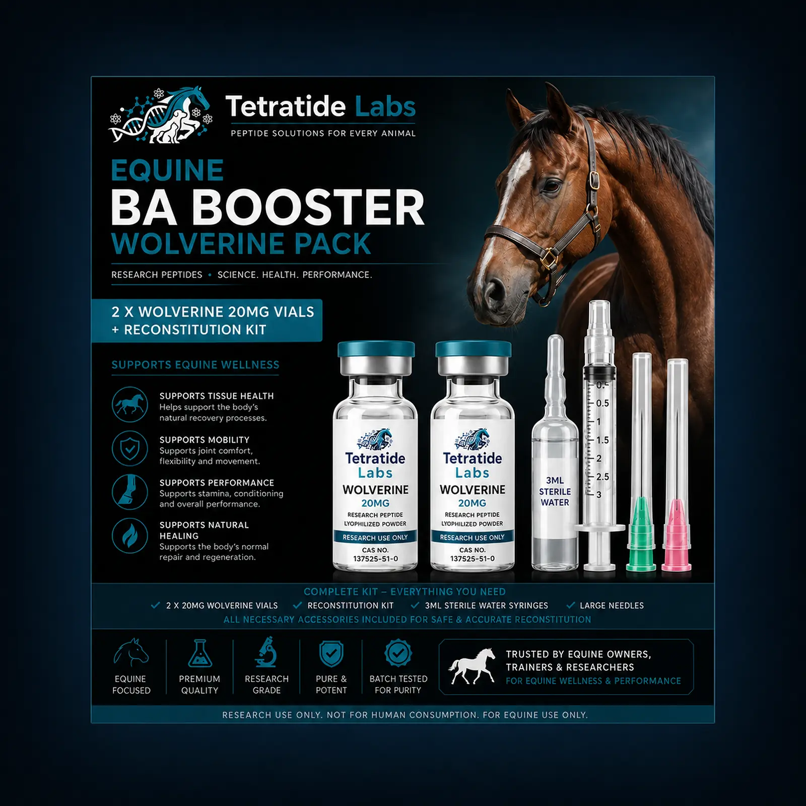 bpc 157 for horses dosage chart Peptides horse tendon recovery dosages? KLOW Blend (80mg) C-HealthSupp Weight:5mg